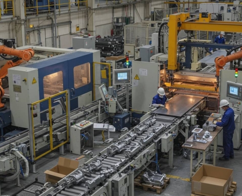 Как работают заводские линии по производству металлических деталей