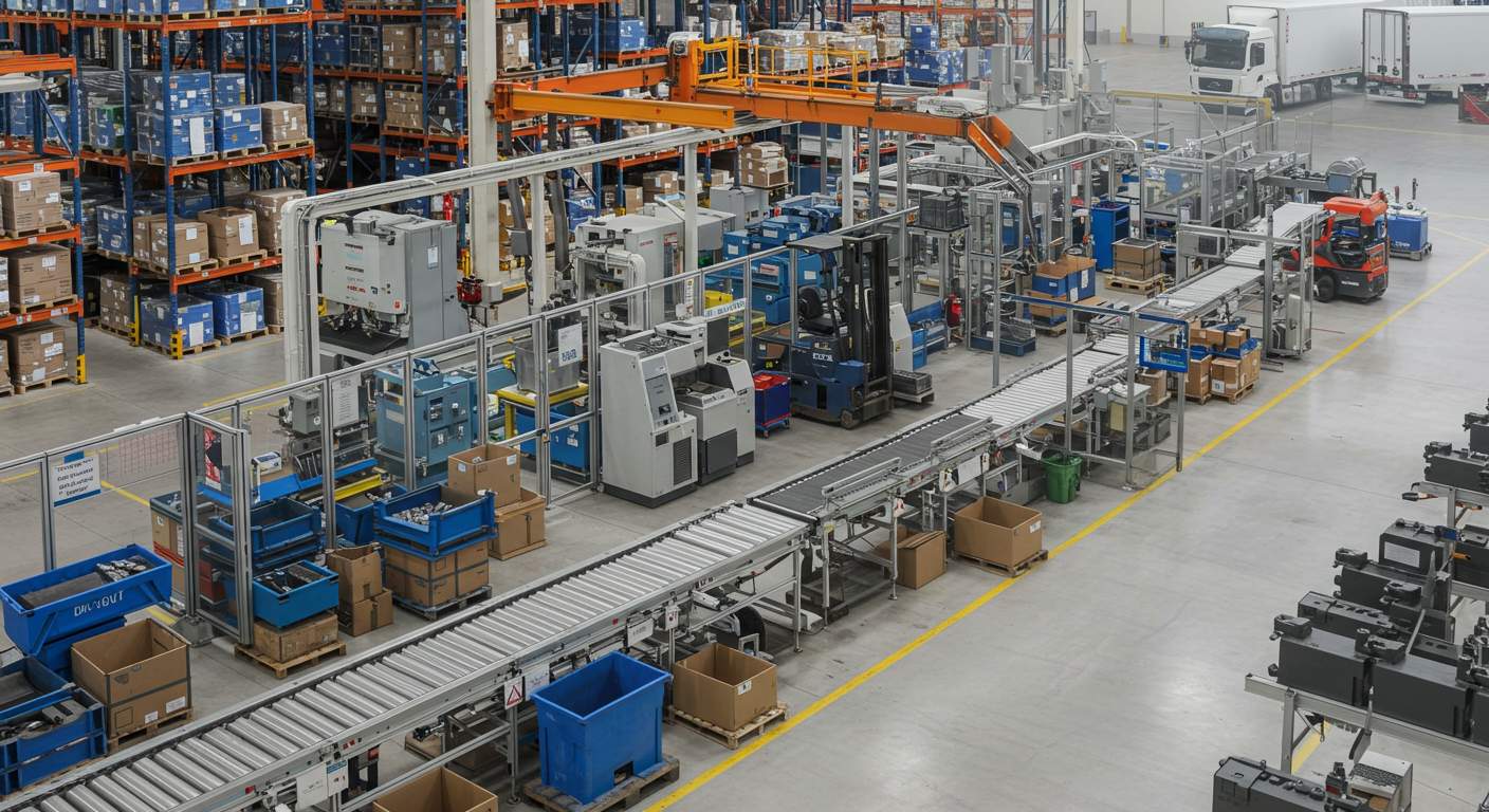 Логистика на заводе по изготовлению металлических деталей Логистический процесс на заводе металлообработки