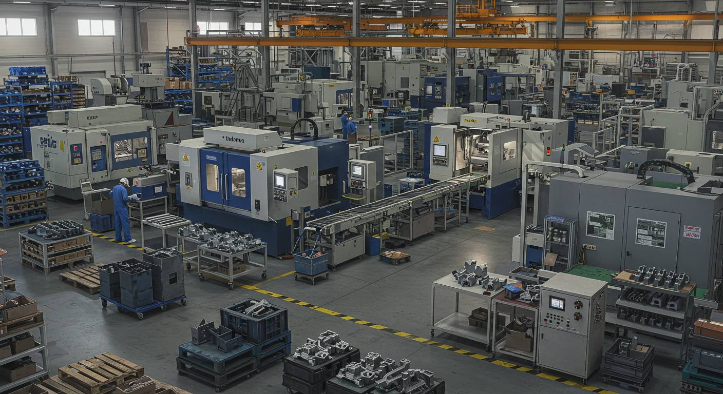 Производственный процесс изготовления деталей