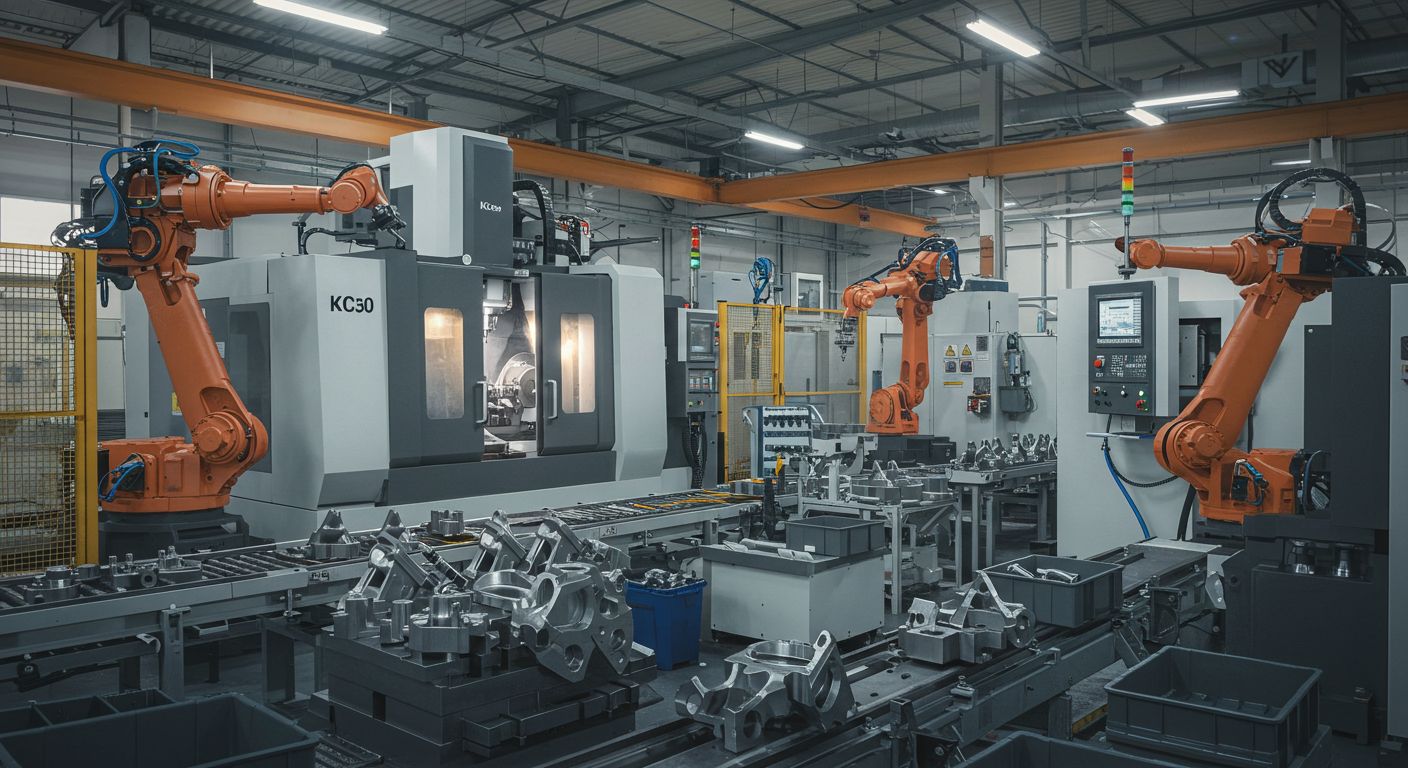 Производственные цеха на заводе металлообработки