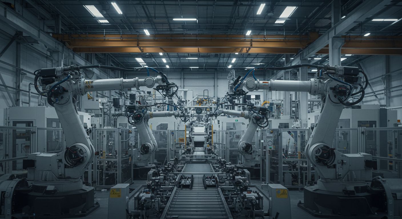 Роботизированный комплекс на заводе