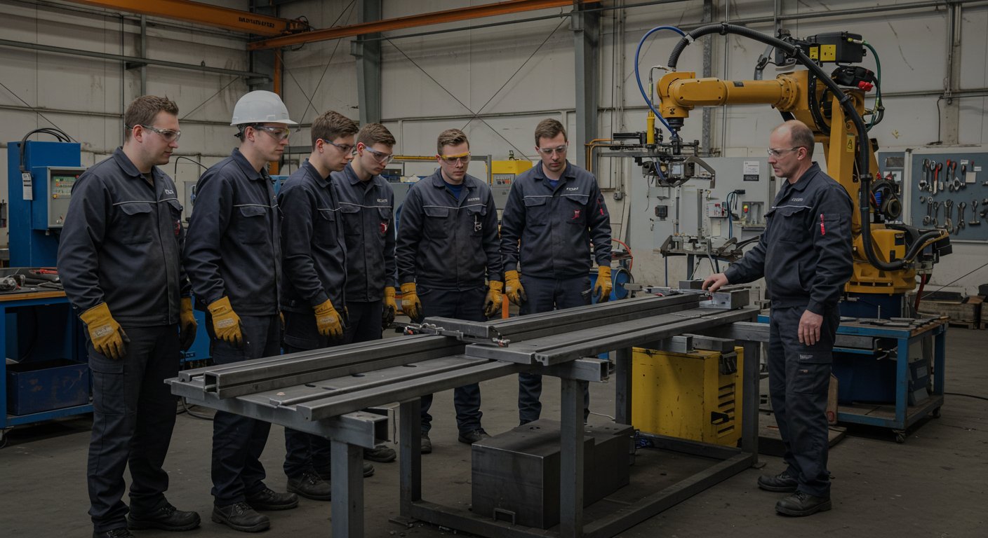 Процесс обучения сотрудников металлообработки Обучение персонала на металлообрабатывающем заводе