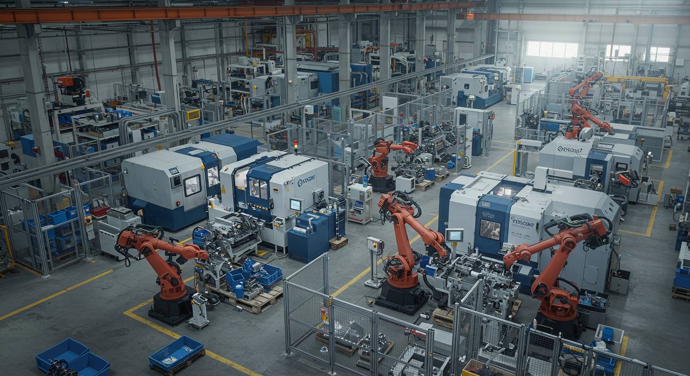 Современное автоматизированное производство Автоматизированное производство деталей на заводе